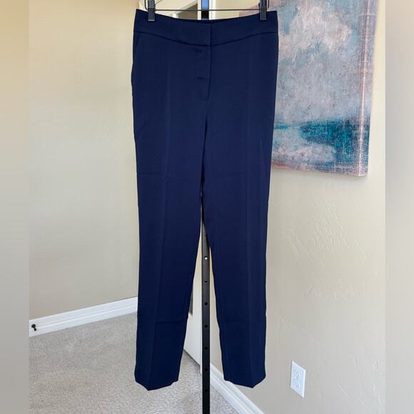 New Quince Stretch Crepe Ankle Pants in Navy Women’s size 4 Dress Office Work - Picture 2 of 6